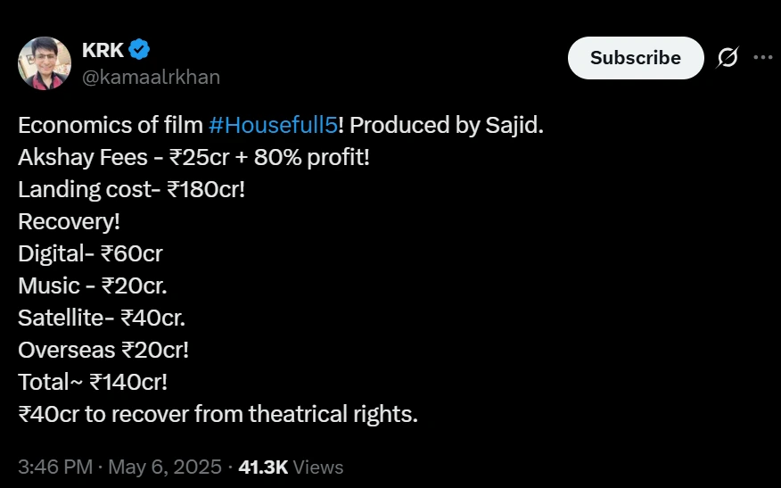 Housefull 5 Budget, Star Fees, and Box Office Challenge Revealed Housefull 5 Budget, Star Fees, and Box Office Challenge Revealed