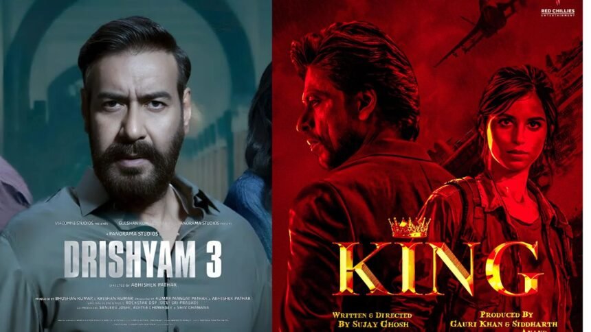 Shah Rukh Khan’s ‘King’ to Clash with Ajay Devgn’s ‘Drishyam 3’ on the Same Release Date