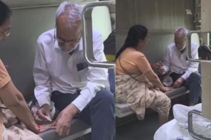 Viral Train Video of Elderly Couple Melts Hearts Online